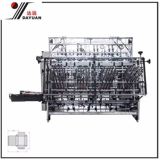 Caixa pequena automática estável do instalador da caixa de cartão que erige a máquina