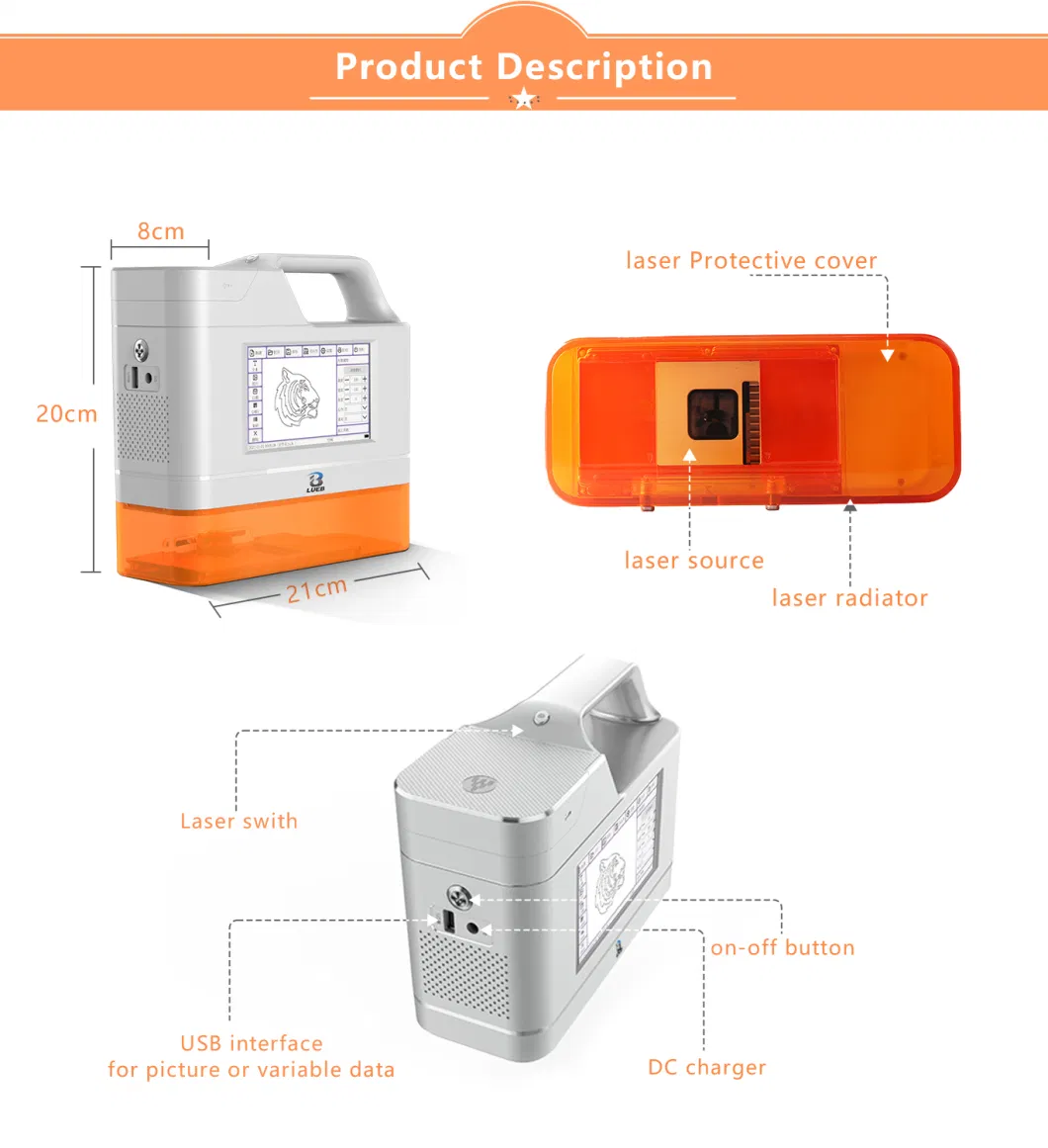 5W Diode Laser Marking Equipment Wood Laser Engraving System PVC ID Card Laser Printer Machine Wood Paper Cardboard Plastic White PCB Board Ceramic Dark Stone