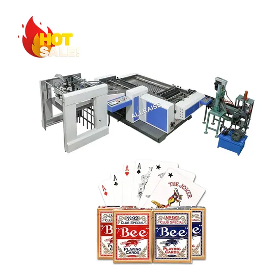 Máquina de corte e vinco de cartas de jogar Máquina de cartas de jogar