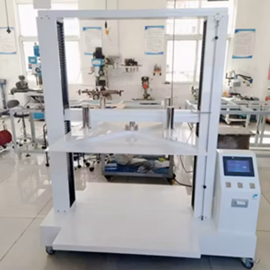 Máquina de testes ondulada controlada por computador da caixa da compressão da caixa da força compressiva